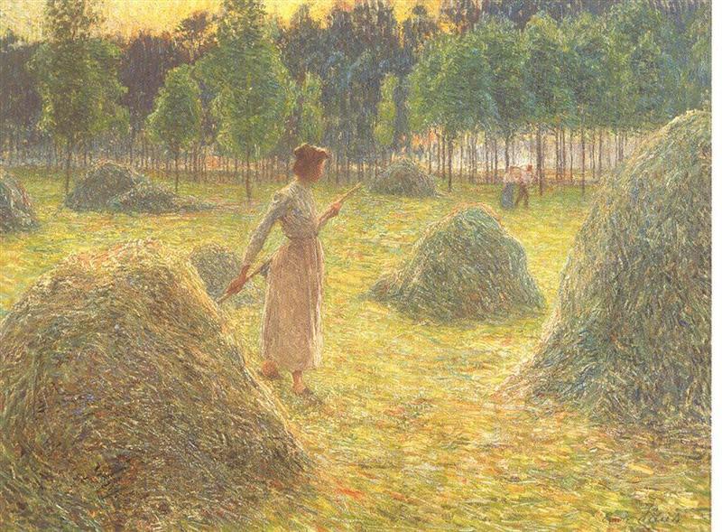 Emile Claus Hay stacks China oil painting art